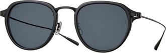 Eyevan 7285 Star Burst PBK/MBK Mens Sunglasses Black Size 48