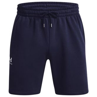 Under Armour Mens Essential Fleece Shorts - Midnight Navy/White Size XXL