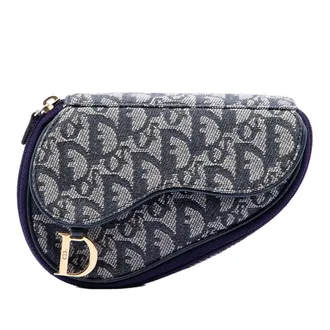 Dior Pre-owned Dior Diorissimo Canvas Saddle Pouch Ladies P22DZ0HO3T6XL7NQ