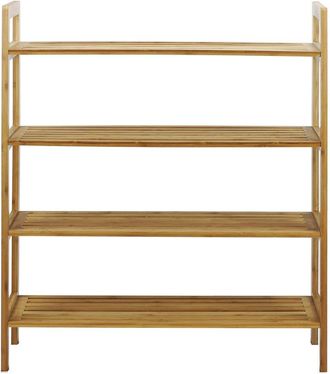 Oceanstar 4-Tier Bamboo Shoe Rack