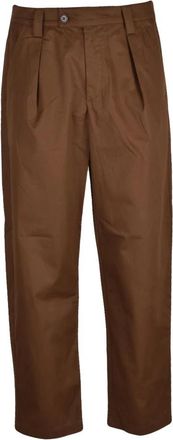 A.P.C. High-waist Rechte Broek - Heren - Straight fit broeken - Bruin - S - Katoen - Broeken