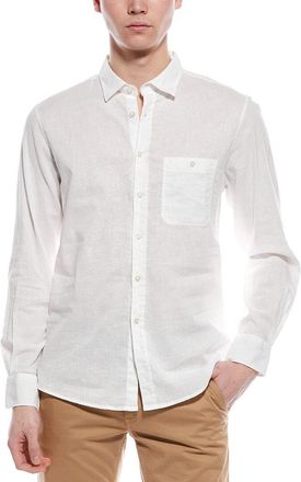 7 For All Mankind Linen-Blend Button Shirt