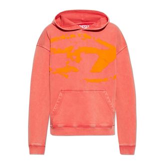 Diesel Hoodies, male, Red, Size: L S-Boxt Sweatshirt