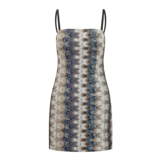 Missoni Short Dresses, female, Multicolor, Size: S Short Fitted Dress