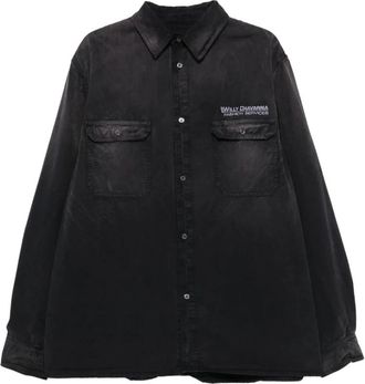Willy Chavarria Shirt - Heren - Spijkeroverhemden - Zwart - L - Denim - Overhemden