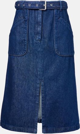Dries Van Noten Gonna midi di jeans