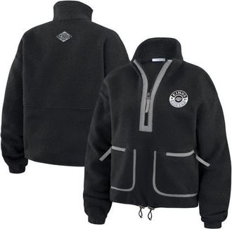 WEAR by Erin Andrews Womens WEAR by Erin Andrews Black Los Angeles Kings Polar Fleece Half-Zip Jacket at Nordstrom, Size X-Large