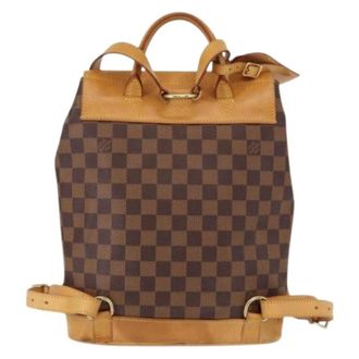 Louis Vuitton Pre-owned Arlequin Rugzak - Dames - Vintage Rugzakken - Bruin - ONE Size - Leer - Vintage