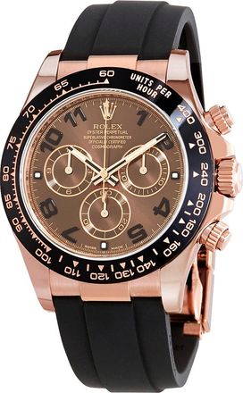 Rolex Pre-owned Rolex Cosmograph Daytona Chronograph Chocolate Dial Mens Watch 116515CHOAR
