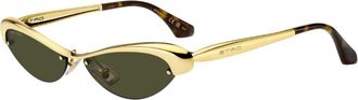 Etro aura Zonnebril - Dames - Zonnebrillen - Geel - 57 MM - Accessoires