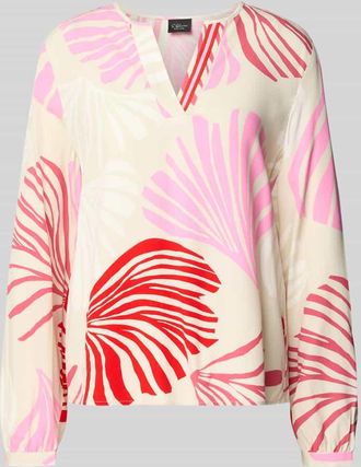 s.Oliver Black Label Regular Fit Langarmbluse aus reiner Viskose in Rot, Gr&ouml;&szlig;e 32