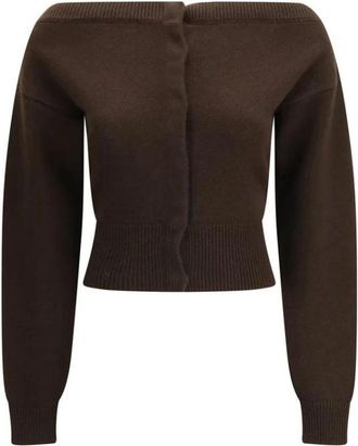 Tom Ford Luxueus kasjmier vest - Dames - Cashmere truien - Bruin - M - Kasjmier - Truien & Vesten