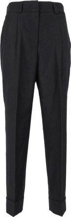PESERICO Rechte broek - Dames - Straight fit broeken - Blauw - M - Broeken