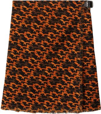 Burberry Kilt con stampa - Nero