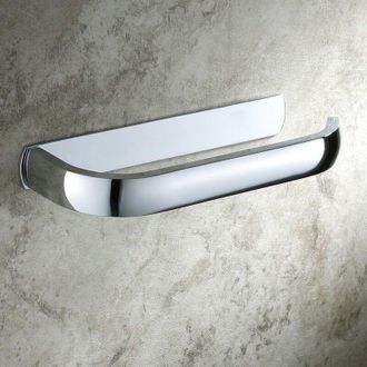 OEM Portarrollos De Papel Higi&eacute;nico Moderno, Soporte De Pared Para Papel Higi&eacute;nico De Ba&ntilde;o, Lat&oacute;n, Acabado Cromado (blanco, Lat&oacute;n) -crezuo