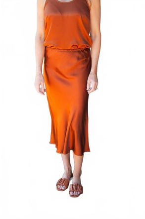 Starkx Farah Midi Skirt In Clay