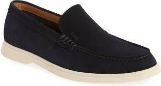 BOSS Sienne Moc Toe Loafer in Dark Blue/White at Nordstrom Rack, Size 13Us / 12Uk
