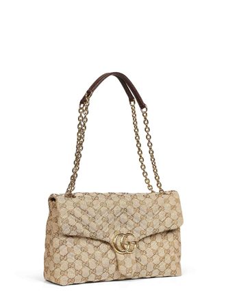 Gucci GG Marmont Shoulder Bag - Beige
