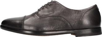 Doucal's Leren Veterschoenen - Heren - Veterschoenen - Grijs - 40 EU - Leer - Schoenen