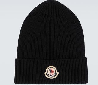 Moncler Ribbed-knit virgin wool beanie
