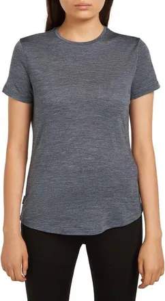Icebreaker Merino 125 Cool-Lite Sphere III T-Shirt in Midnight Navy Heather at Nordstrom, Size X-Small