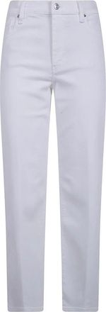 Frame Denim Le Italien Straight Leg Jeans - Dames - Regular Fit Jeans - Wit - W28 - Katoen - Jeans