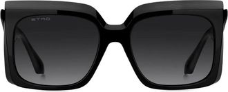 Etro angular-frame sunglasses - Black