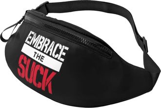 Generic Hug The Suck Waist Bag Bum Bag Adjustable Bumbags For Women Jogging Hiking 14X35Cm