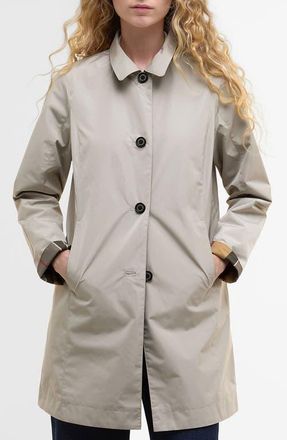 Barbour Babbity Reversible Raincoat in Mist/dress at Nordstrom, Size 12 Us