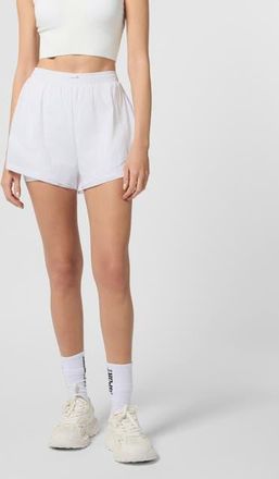 Plein Sport Nylon Shorts Women in Offwhite at Nordstrom, Size X-Large