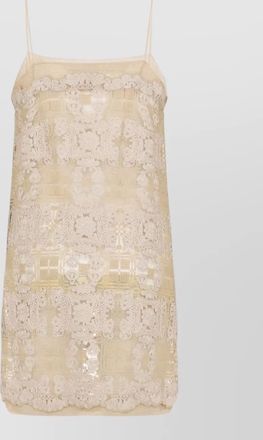 Ermanno Scervino embroidered mini dress