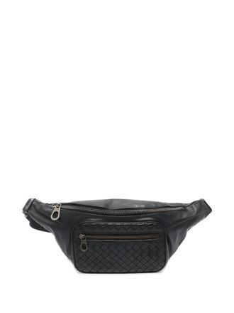 Bottega Veneta 2000s Intrecciato belt bag - men - Calf Leather - One Size - Black