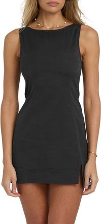 Billabong Your Time Cotton Blend Sheath Minidress in Black Sands at Nordstrom, Size X-Small
