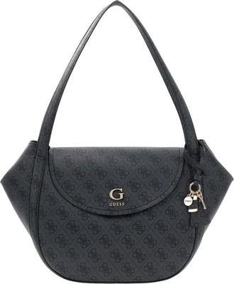 Guess Coleen Monogramme Flap Bag - Dames - Schoudertassen - Zwart - ONE Size - Tassen