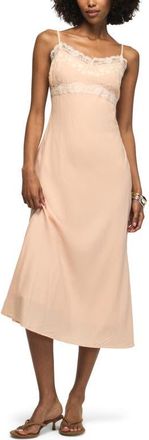 Lucky Brand Simone Lace Trim Sleeveless Maxi Dress in Blush at Nordstrom, Size Xx-Large