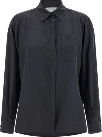 Max Mara Mxmsiamese Shirt - Dames - Overhemden - Grijs - M - Overhemden