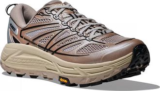 Hoka One One Mens Sneakers Mafate Speed 2 Putty-Black Upper: Synthetic Trainers Putty/black