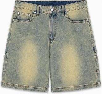 Black Bananas V2 Worker Short Denim - Heren - Denim shorts - Blauw - W34 - Denim - Korte Broeken