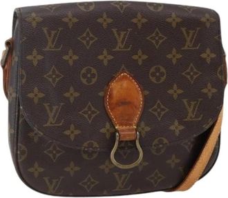 Louis Vuitton Pre-owned Canvas Cross Body Tas - Dames - Vintage Schoudertas - Bruin - ONE Size - Vintage