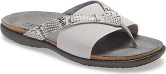 Naot Penelope Flip Flop in Grey Cobra Print Leather at Nordstrom Rack, Size 5Us / 36Eu