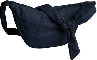 Pieces denim crossbody tas PCAMANDA donkerblauw