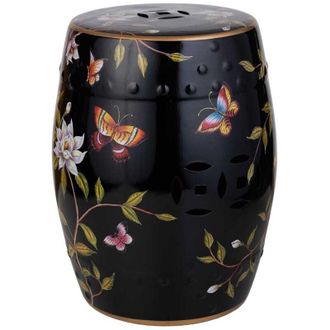Wanderlust Deco Wanderlust Deco - Taburete de ceramica negro D33x44.5
