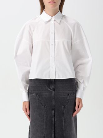 Pinko Gekropte Poplin Shirt Relaxed Fit