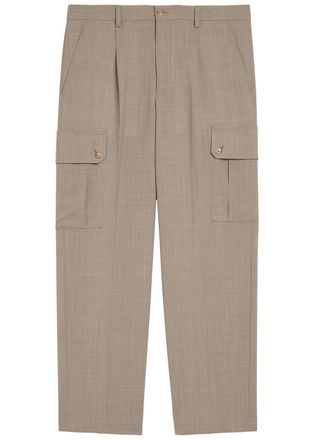 Dolce & Gabbana Pleated Tapered-leg Wool Trousers - Grey - 50 (IT50 / L)