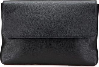 Gucci Pre-owned Clutches, female, Black, Size: ONE SIZE Pre-owned Stylish Envelope Clutch with Flap Closure for Everyday Essentials