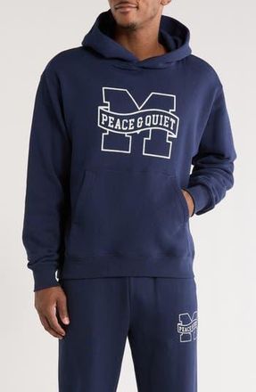 Museum of Peace and Quiet Banner Hoodie in Navy at Nordstrom Rack, Size X-Small