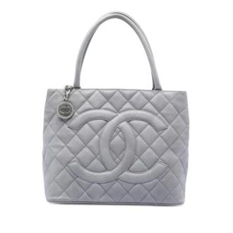 Chanel Pre-owned Tote Bags, female, Gray, Size: ONE SIZE Pre-owned The Medallion Tote Bag