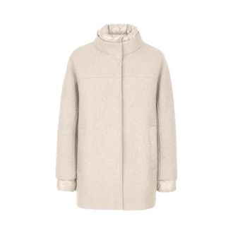 Geox Kleopy Jacket - Dames - Winterjassen - Beige - 3XL - Leer - Jassen