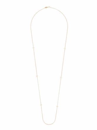 Roberto Coin Collana con pendente Princess Flower in oro giallo 18 carati con diamanti e rubini