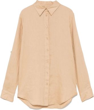 Lauren Ralph Lauren Camicia in lino - Toni neutri